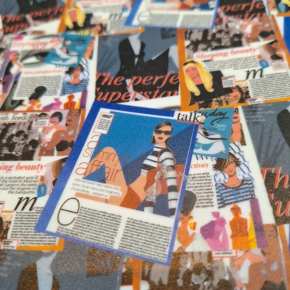 Fashion Magazine Cover Plastic Expanding File Folder Office‎ Business Organizer